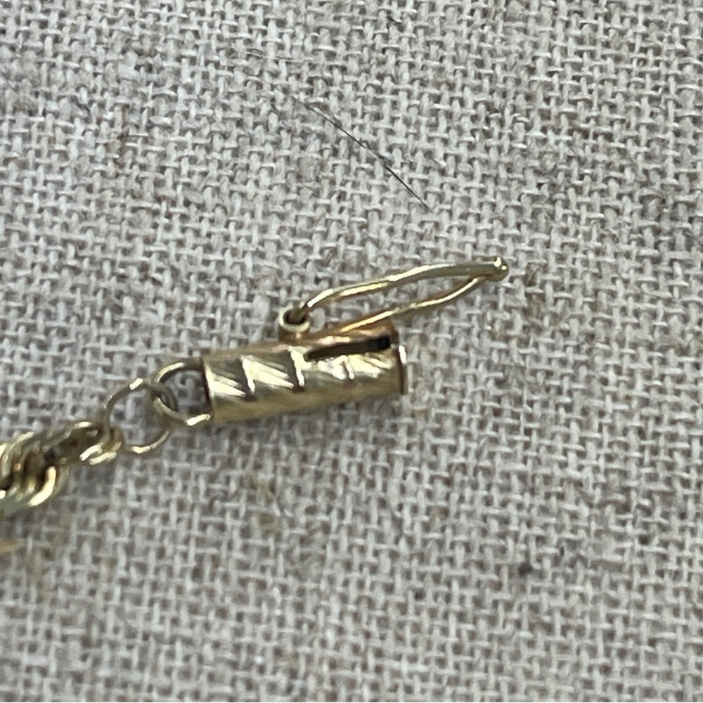 Solid Gold Rope Necklace - image 3